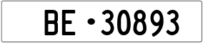 Trailer License Plate